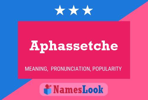 Aphassetche Namensposter