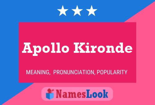 Apollo Kironde Namensposter