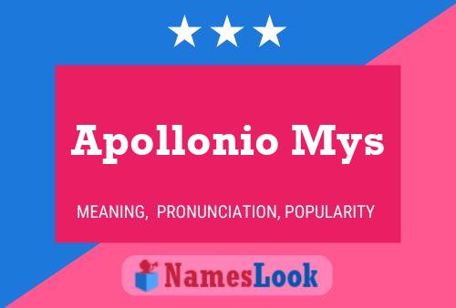 Apollonio Mys Namensposter