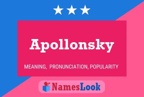 Apollonsky Namensposter