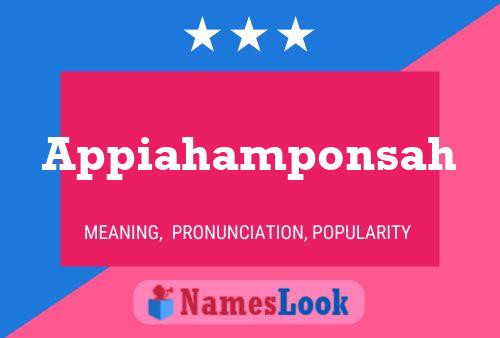 Appiahamponsah Namensposter