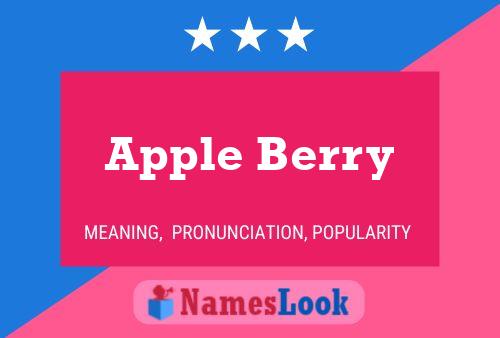 Apple Berry Namensposter