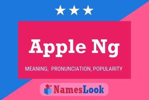 Apple Ng Namensposter