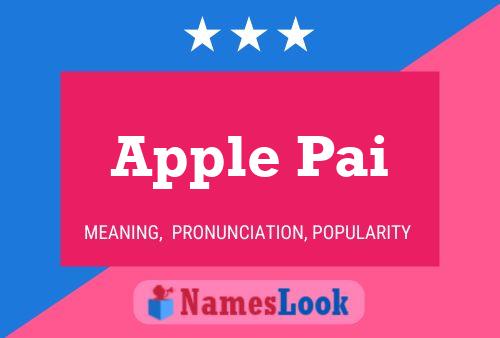 Apple Pai Namensposter