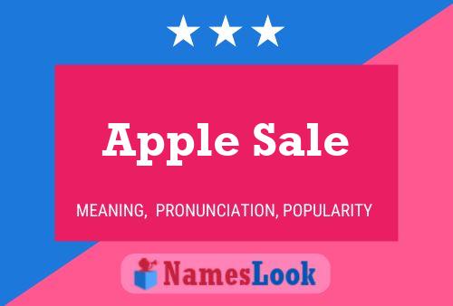 Apple Sale Namensposter