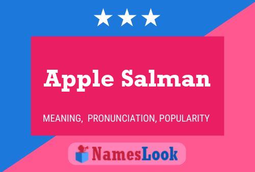 Apple Salman Namensposter