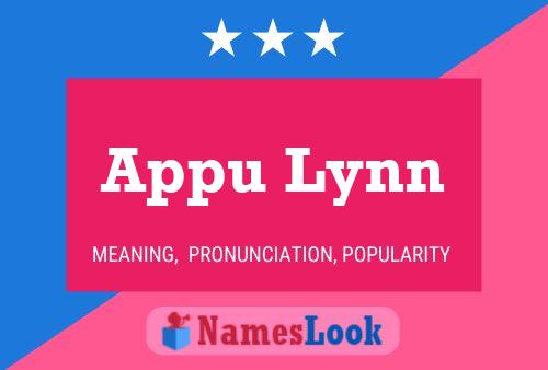 Appu Lynn Namensposter