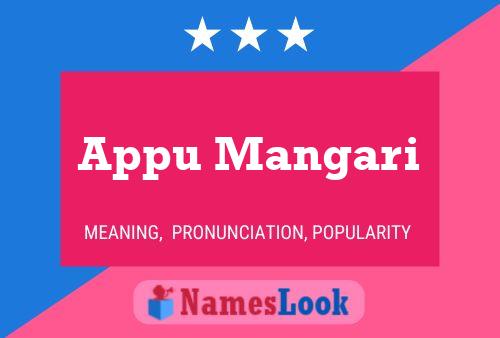 Appu Mangari Namensposter