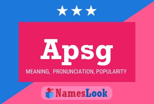 Apsg Namensposter