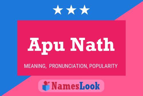 Apu Nath Namensposter