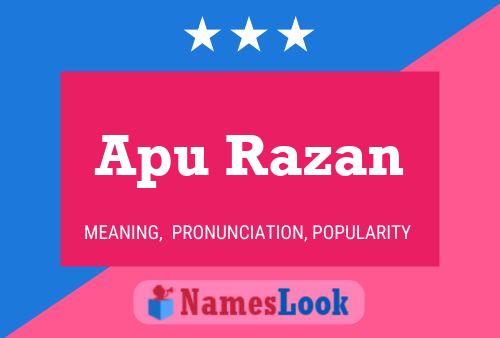 Apu Razan Namensposter