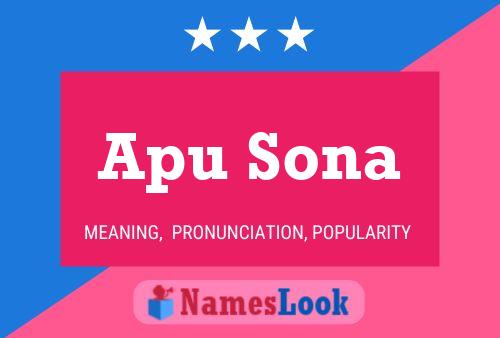 Apu Sona Namensposter