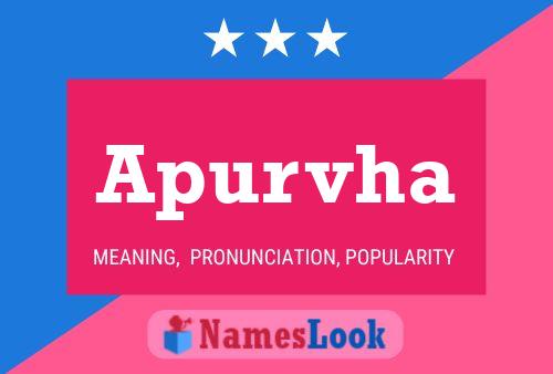 Apurvha Namensposter