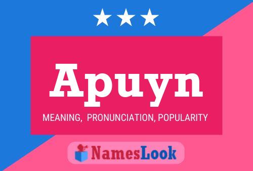 Apuyn Namensposter