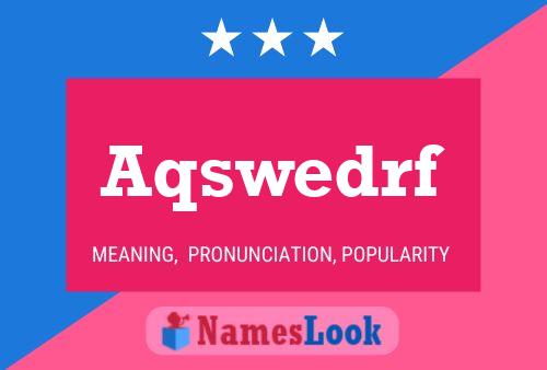 Aqswedrf Namensposter