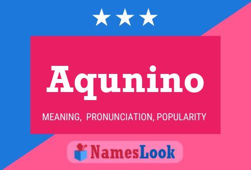 Aqunino Namensposter