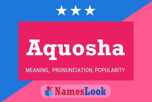 Aquosha Namensposter