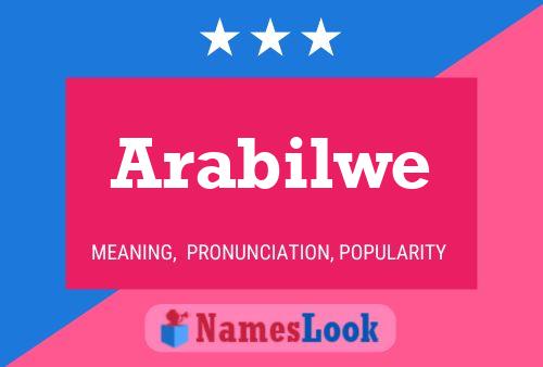 Arabilwe Namensposter