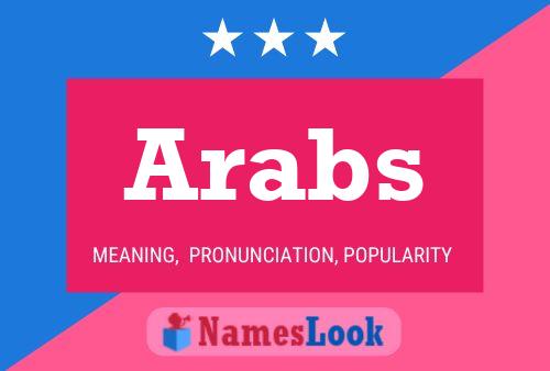 Arabs Namensposter