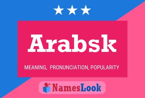 Arabsk Namensposter