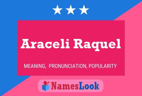 Araceli Raquel Namensposter