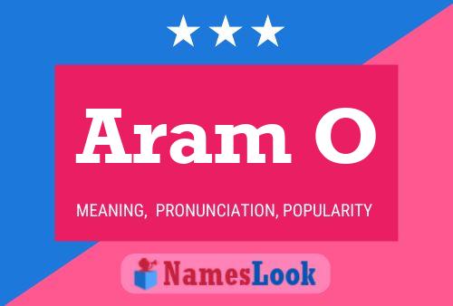 Aram O Namensposter