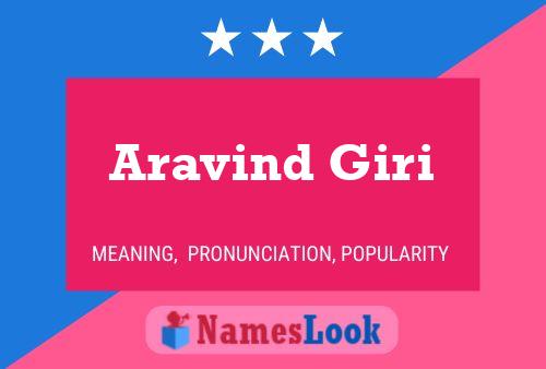 Aravind Giri Namensposter