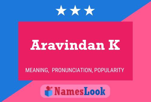 Aravindan K Namensposter