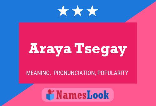 Araya Tsegay Namensposter