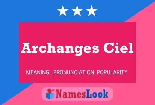 Archanges Ciel Namensposter