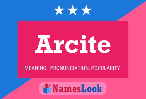 Arcite Namensposter