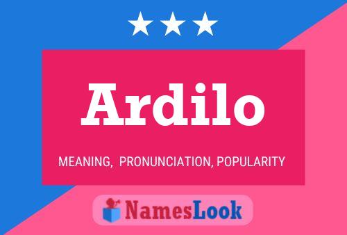 Ardilo Namensposter