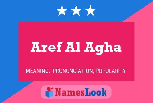 Aref Al Agha Namensposter