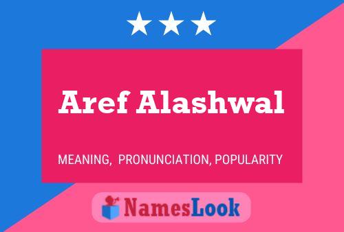 Aref Alashwal Namensposter