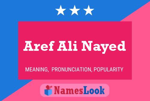 Aref Ali Nayed Namensposter