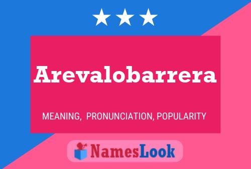 Arevalobarrera Namensposter