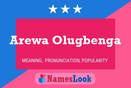 Arewa Olugbenga Namensposter