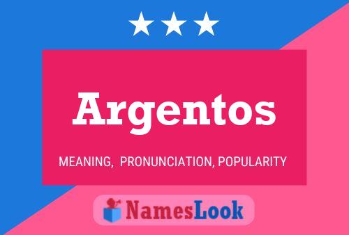 Argentos Namensposter