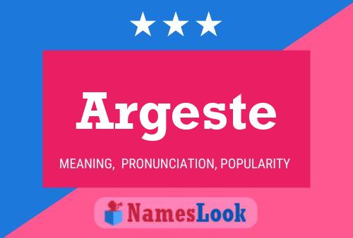 Argeste Namensposter