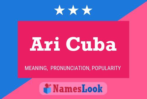 Ari Cuba Namensposter