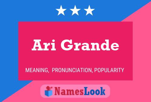 Ari Grande Namensposter