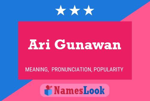 Ari Gunawan Namensposter