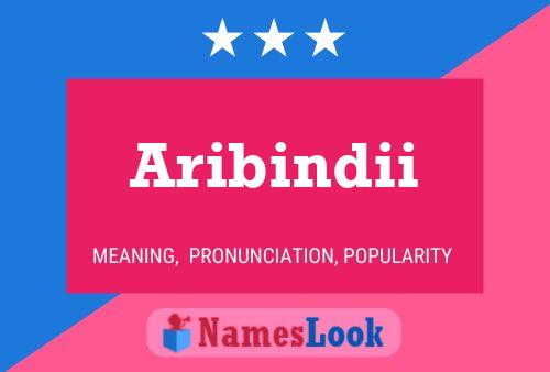 Aribindii Namensposter