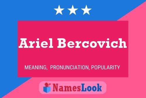 Ariel Bercovich Namensposter