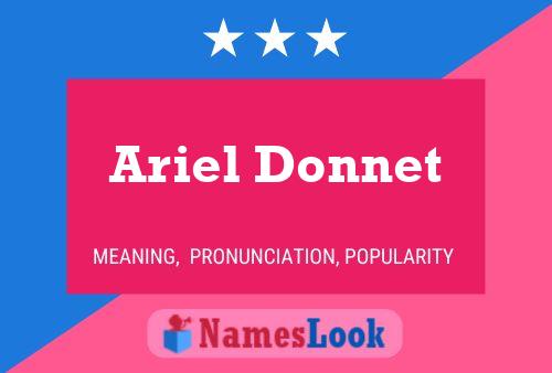 Ariel Donnet Namensposter