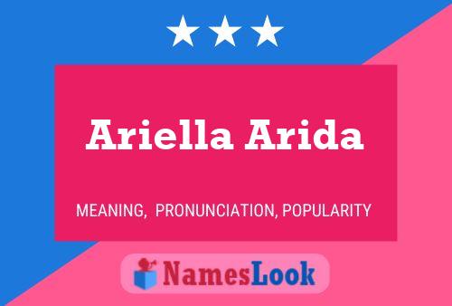 Ariella Arida Namensposter