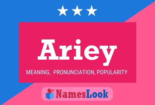 Ariey Namensposter