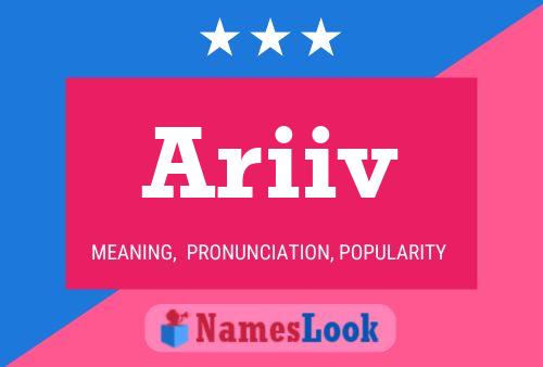 Ariiv Namensposter