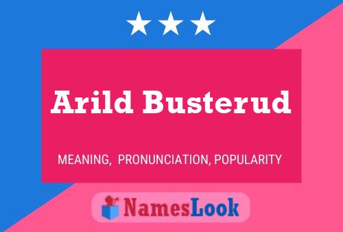 Arild Busterud Namensposter