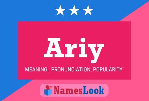 Ariy Namensposter